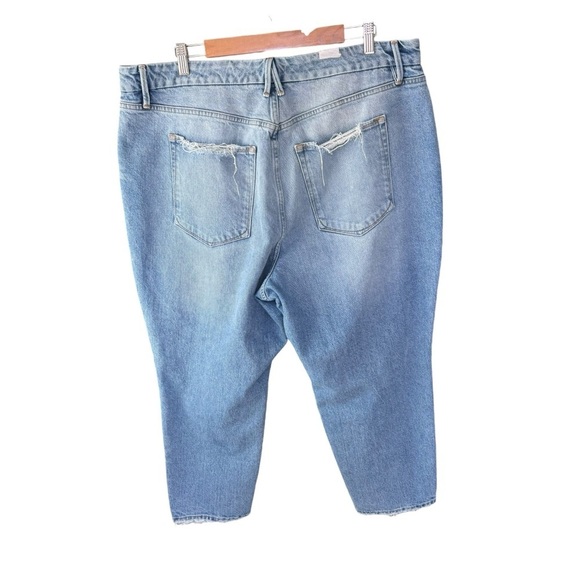 Good American - NWOT Good Petite Straight Raw Hem Plus Size Jeans Sz 16 - Picture 3 of 6